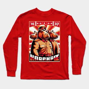 Hippo Propaganda Long Sleeve T-Shirt